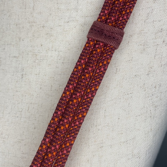 Kavu Crossbody Belt Bag with Adjustable Rope Detail Straps- Maroon - Picture 3 of 6